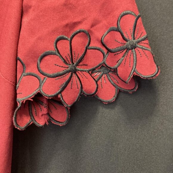 Lot of 2 Anthony Richards Scalloped Shift Dress Womens 14 Black Red Knee Length - Picture 12 of 15